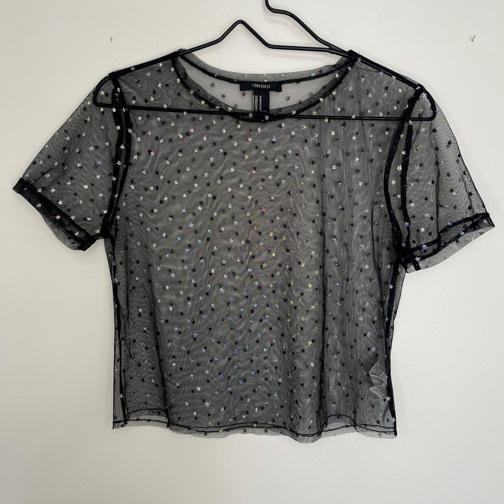 Jr.'s M Sheer top Fairy Grunge Whimsigoth Witchy Cesestial Whimsical Ethereal